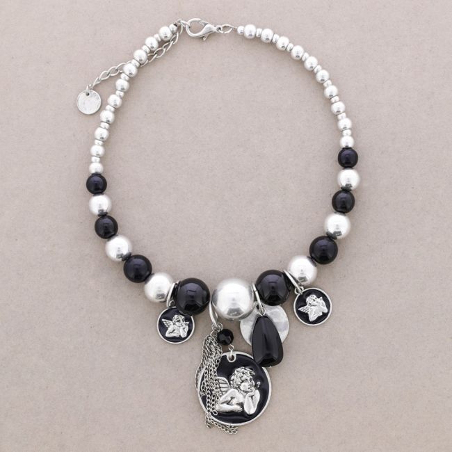 COLLAR CUENTAS PIEDRAS