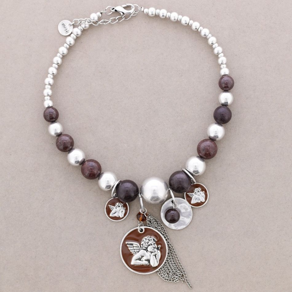 COLLAR CUENTAS PIEDRAS