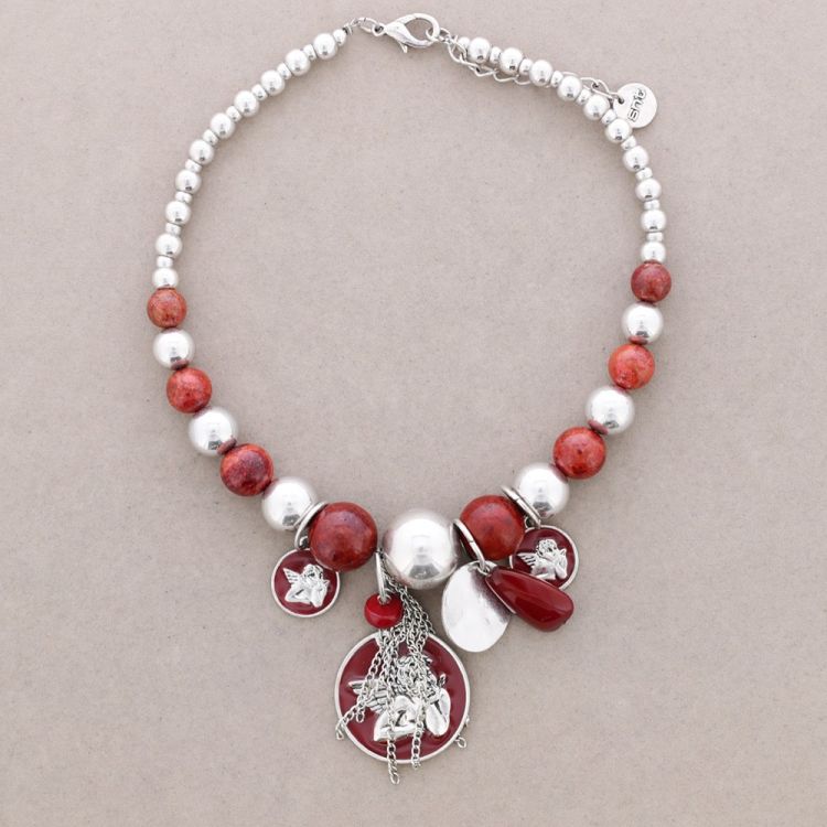 COLLAR CUENTAS PIEDRAS