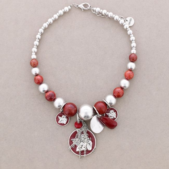 COLLAR CUENTAS PIEDRAS