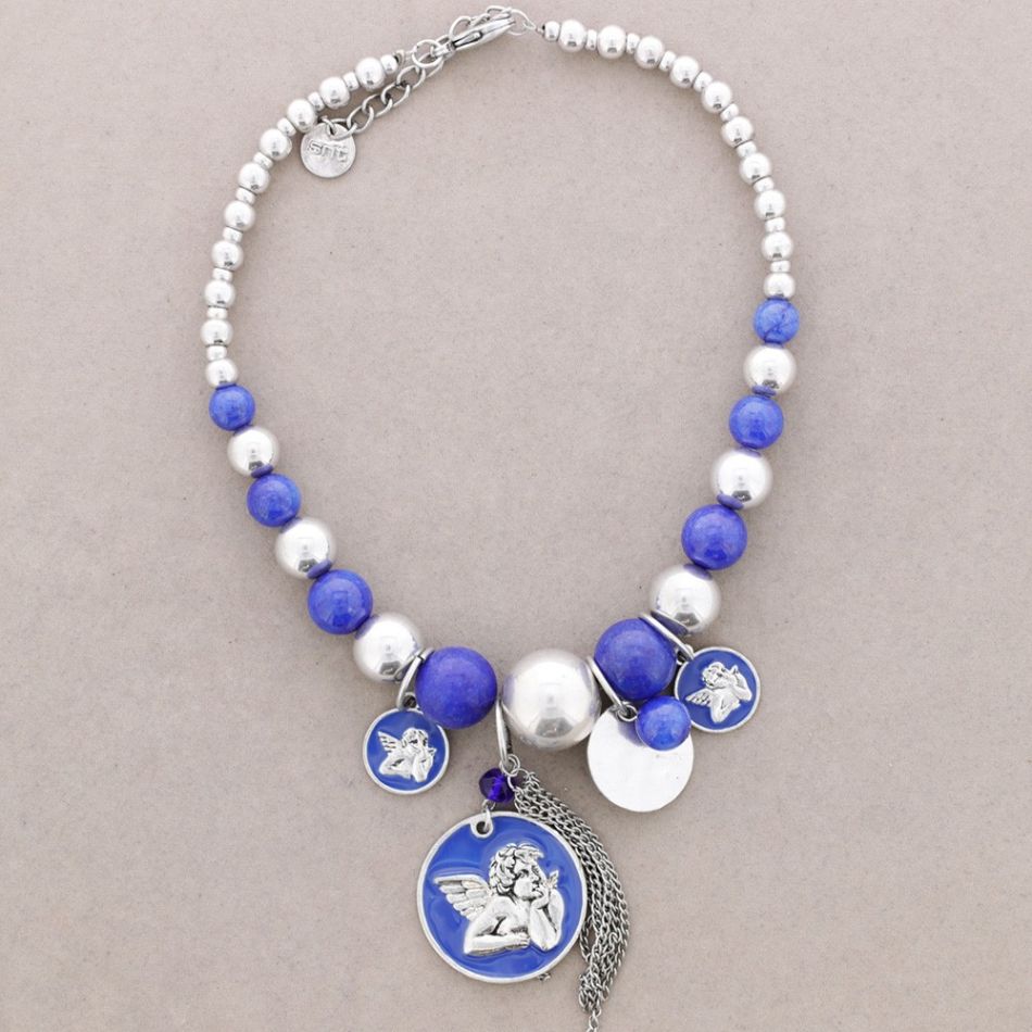 COLLAR CUENTAS PIEDRAS