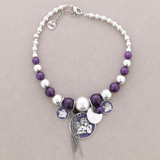 COLLAR CUENTAS PIEDRAS