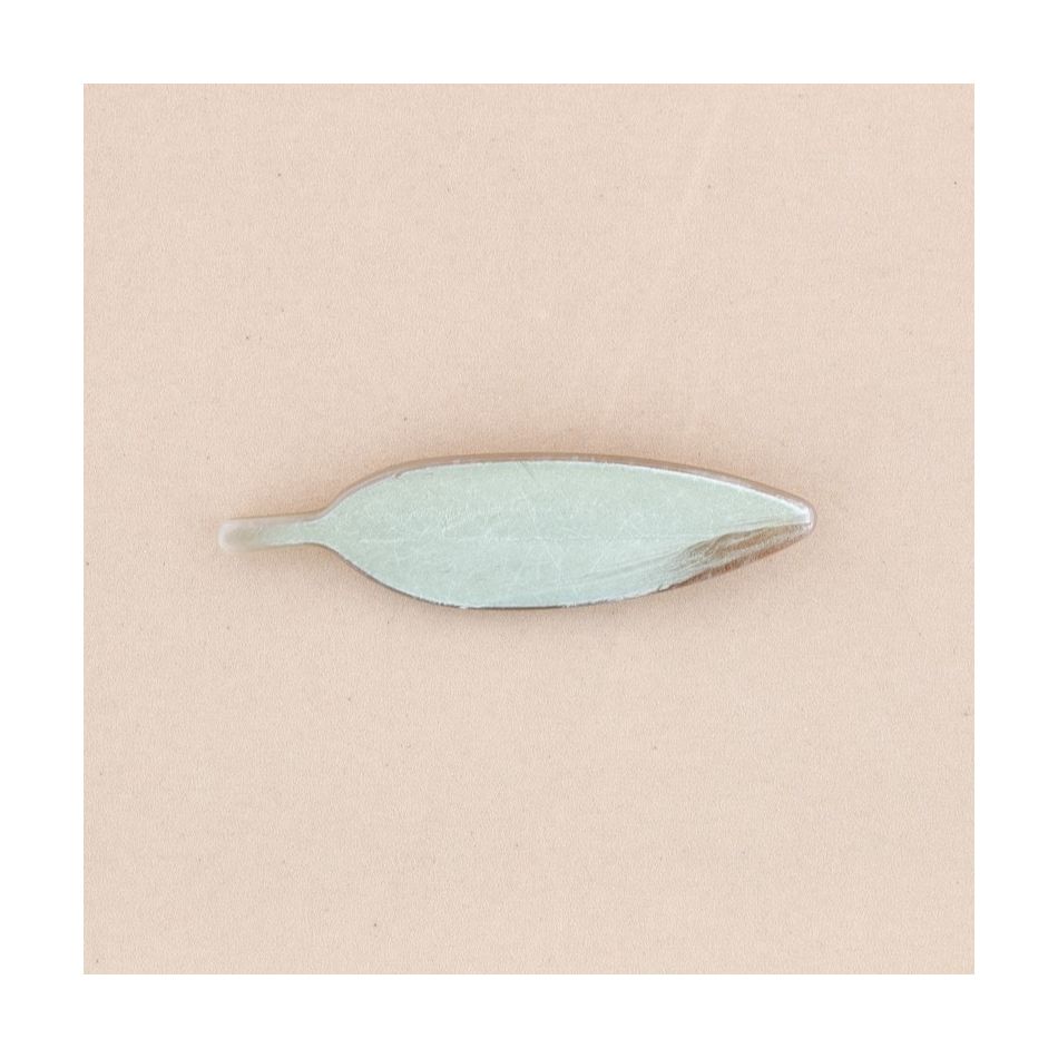 BROCHE HOJA RESINA