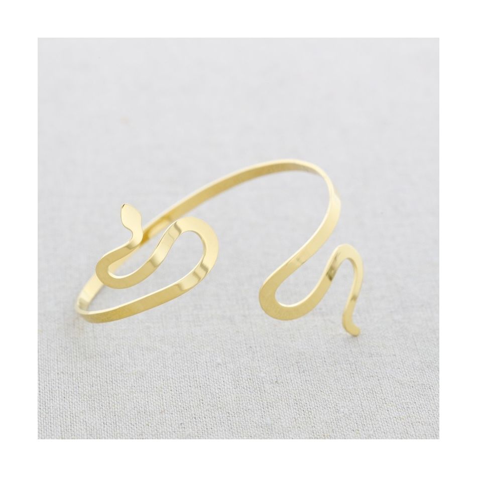 ADJUSTABLE STEEL SNAKE BRACELET