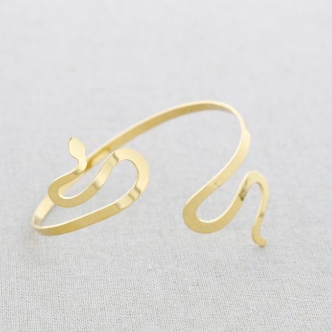 PULSERA ACERO AJUSTABLE SERPIENTE