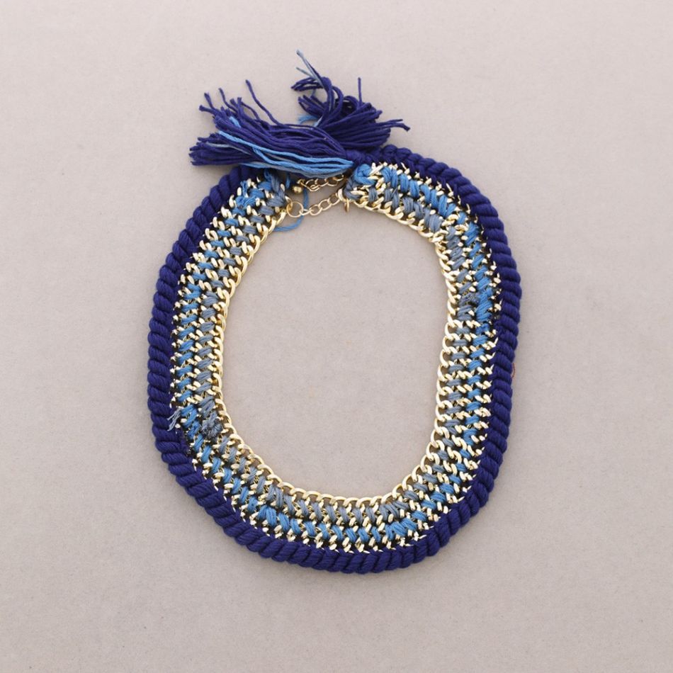 BRAIDED CHAIN CHOKER