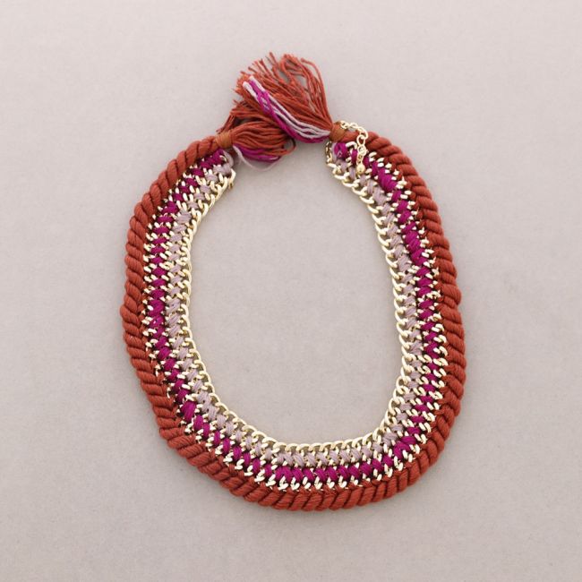 BRAIDED CHAIN CHOKER