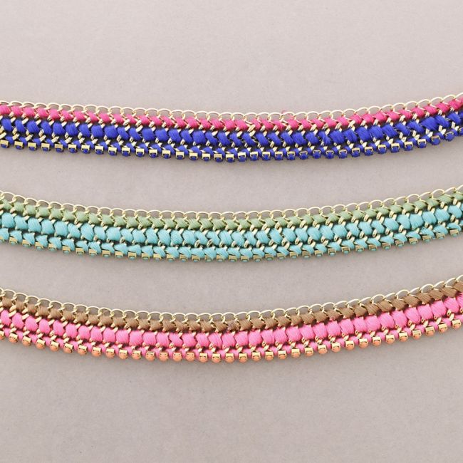 CHAIN CHAIN WITH INCREDIED BEADS