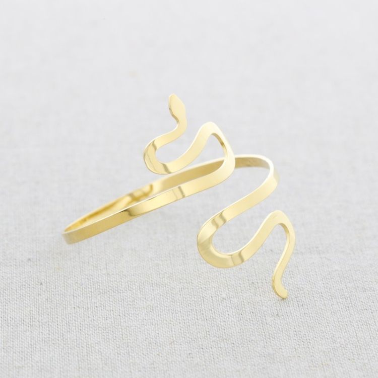 ADJUSTABLE STEEL SNAKE BRACELET