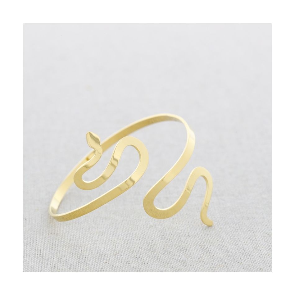 PULSERA ACERO AJUSTABLE SERPIENTE
