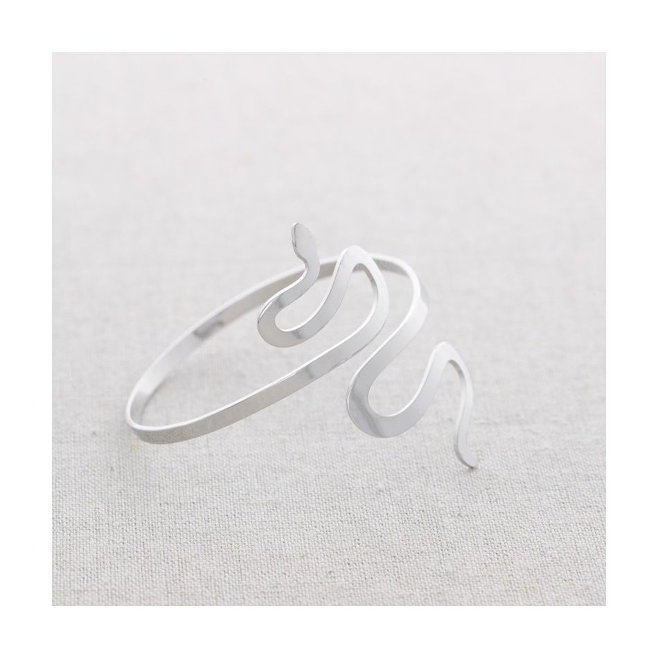 PULSERA ACERO AJUSTABLE SERPIENTE