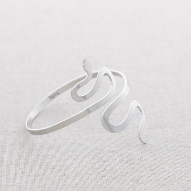 PULSERA ACERO AJUSTABLE SERPIENTE