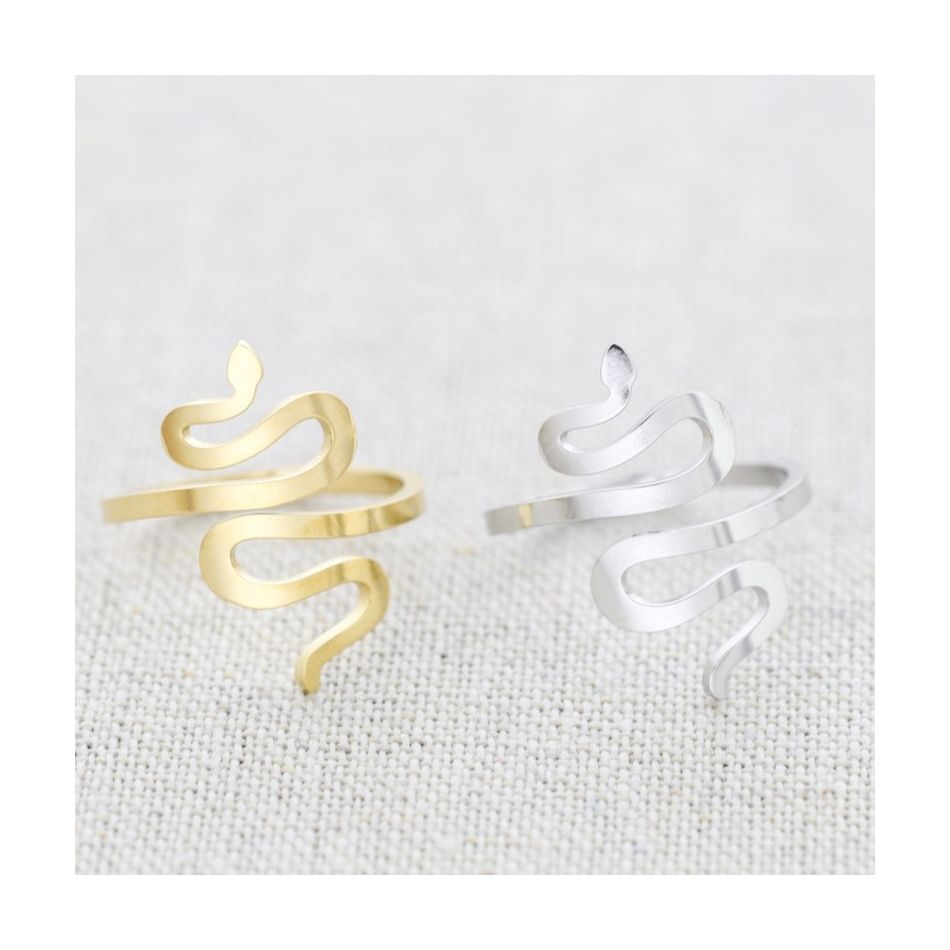 PULSERA ACERO AJUSTABLE SERPIENTE