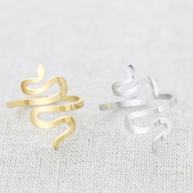PULSERA ACERO AJUSTABLE SERPIENTE