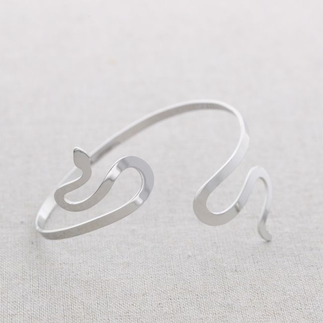 PULSERA ACERO AJUSTABLE SERPIENTE