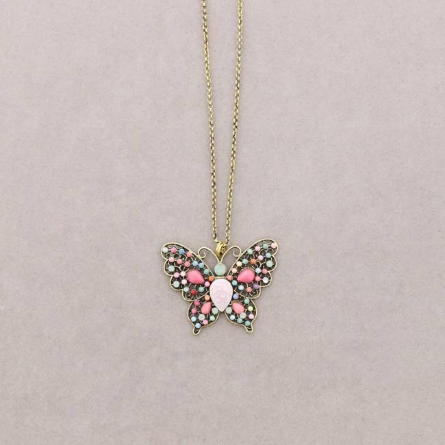 COLLAR LARGO COLG. FIGURA METAL CUENTAS