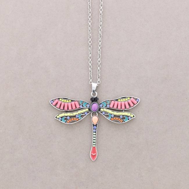 COLLAR LARGO COLG. FIGURA METAL CUENTAS