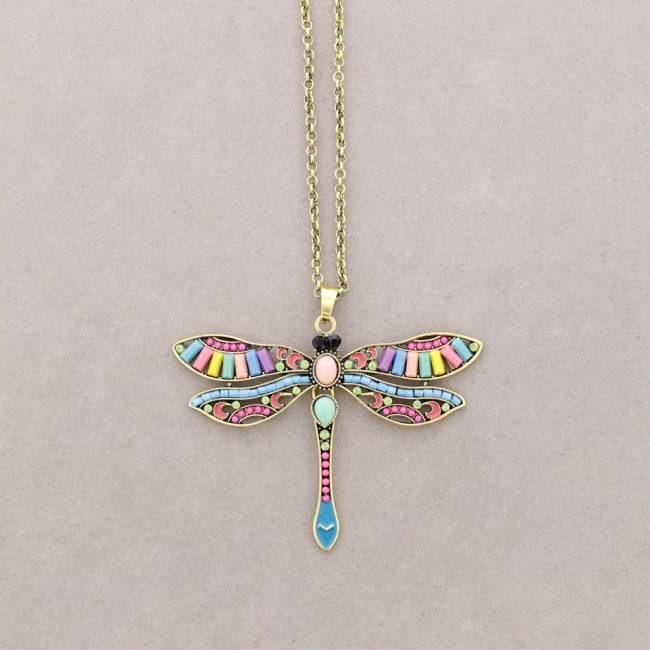 COLLAR LARGO COLG. FIGURA METAL CUENTAS
