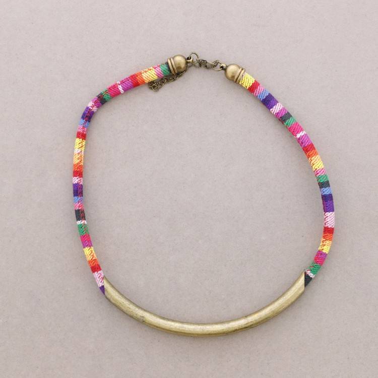 ETHNIC TUBE SHORT NECKLACE