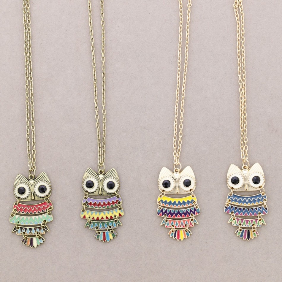 COLLAR LARGO COLG. METAL ESMALTE