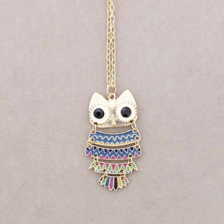 COLLAR LARGO COLG. METAL ESMALTE