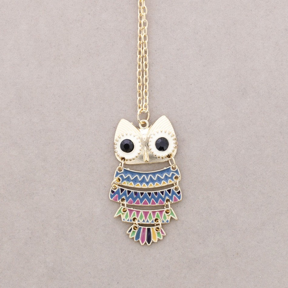 COLLAR LARGO COLG. METAL ESMALTE