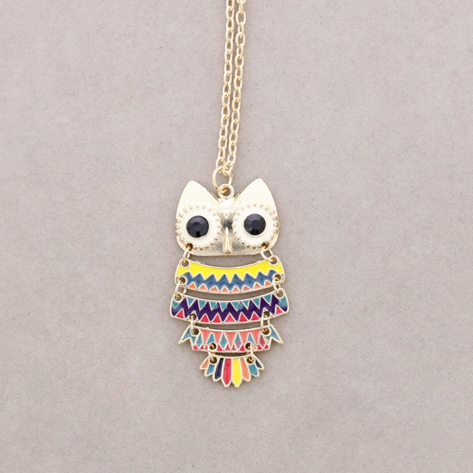 COLLAR LARGO COLG. METAL ESMALTE