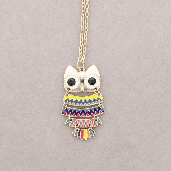 COLLAR LARGO COLG. METAL ESMALTE
