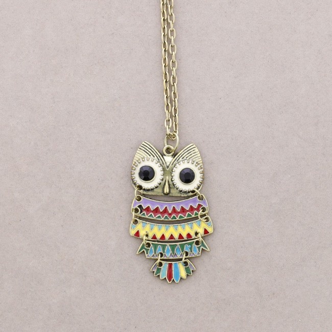 COLLAR LARGO COLG. METAL ESMALTE