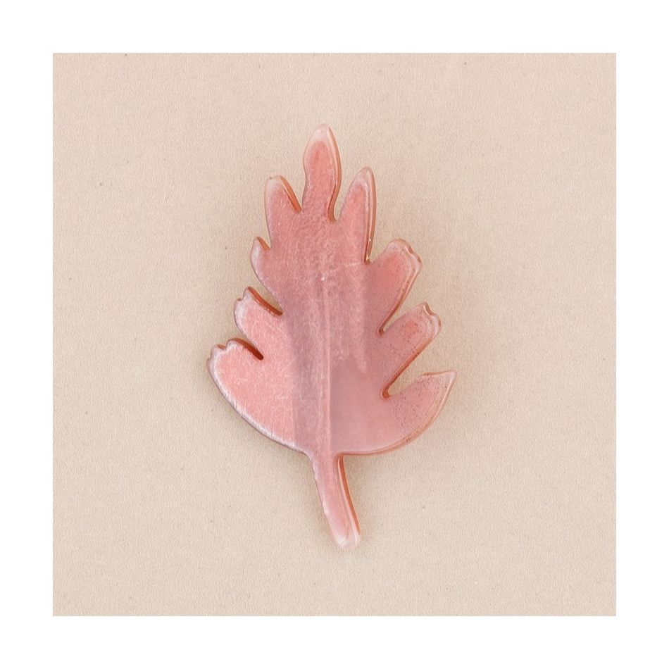 BROCHE HOJA RESINA