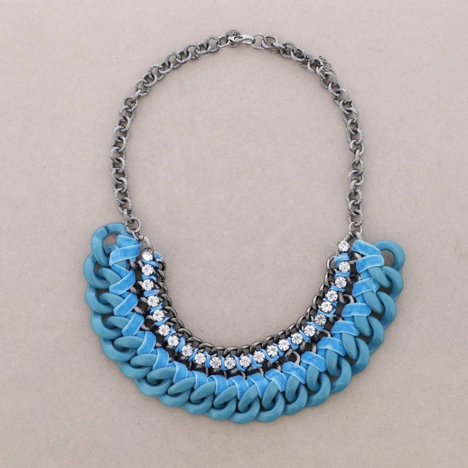 WOVEN LINK SHORT NECKLACE