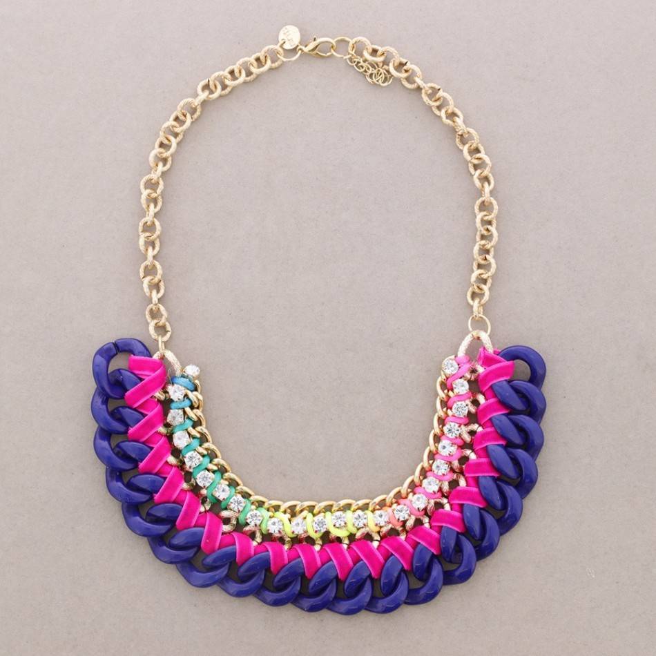 WOVEN LINK SHORT NECKLACE