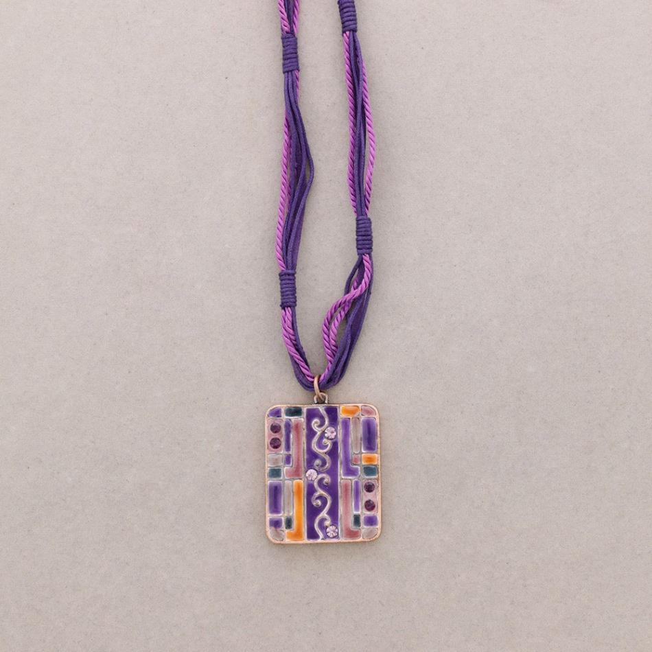 COLLAR COLG. ESMALTE CRISTAL