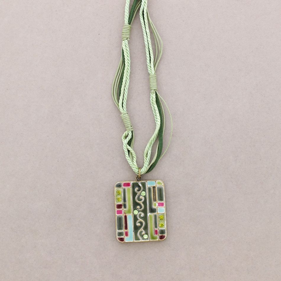 COLLAR COLG. ESMALTE CRISTAL