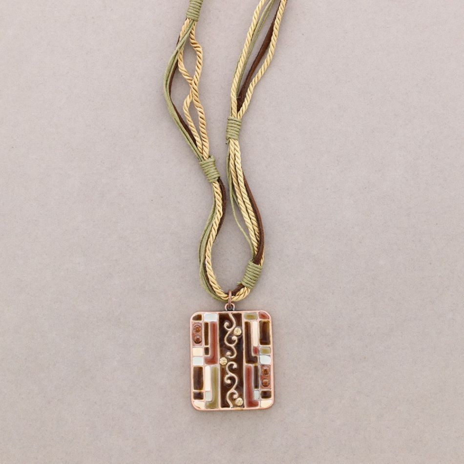 COLLAR COLG. ESMALTE CRISTAL
