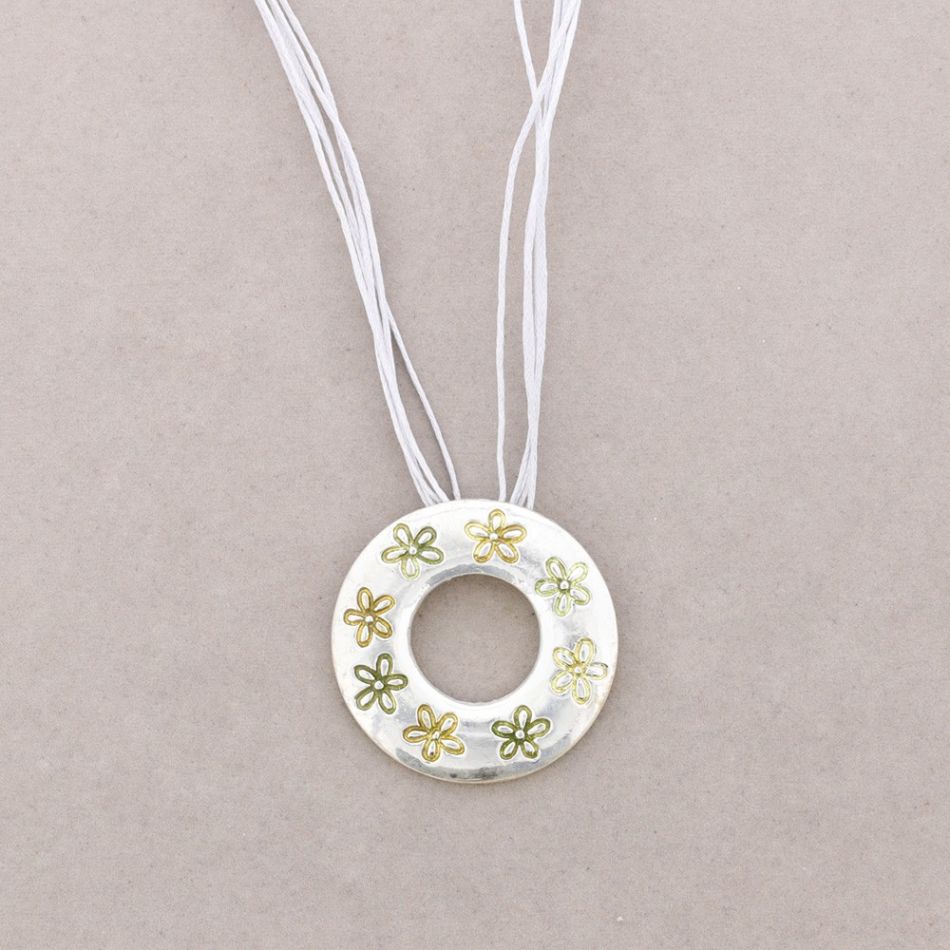 PENDANT NECKLACE ENAMEL METAL