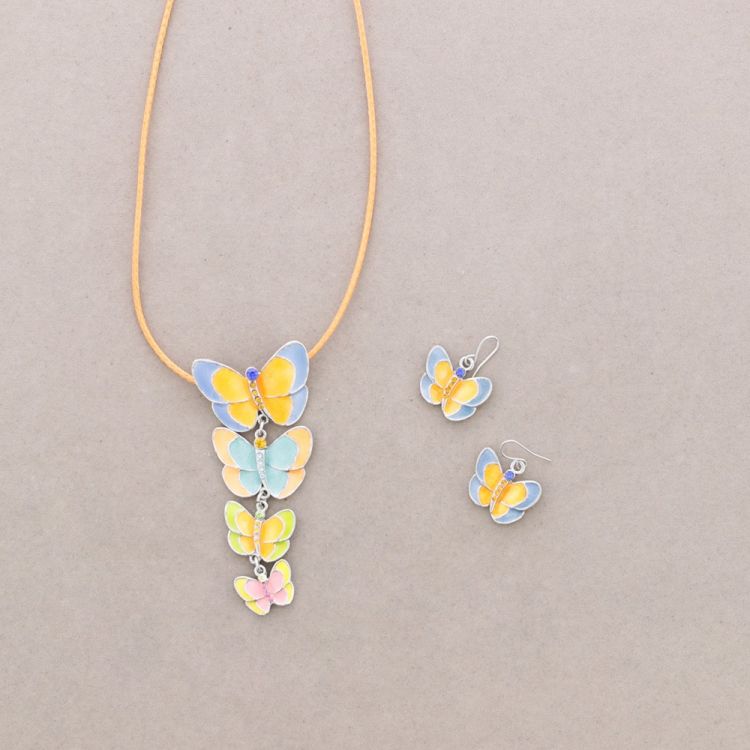 CONJ. MARIPOSA ESMALTE CRISTAL 2