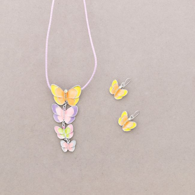 CONJ. MARIPOSA ESMALTE CRISTAL