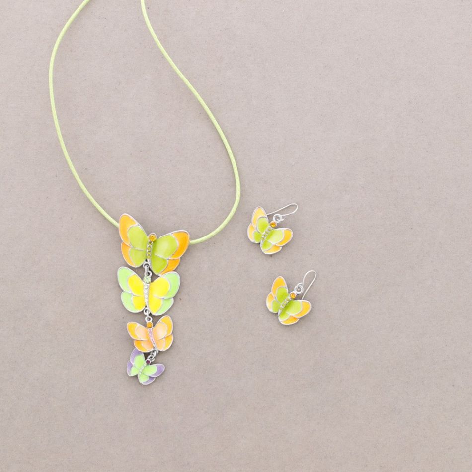 CONJ. MARIPOSA ESMALTE CRISTAL