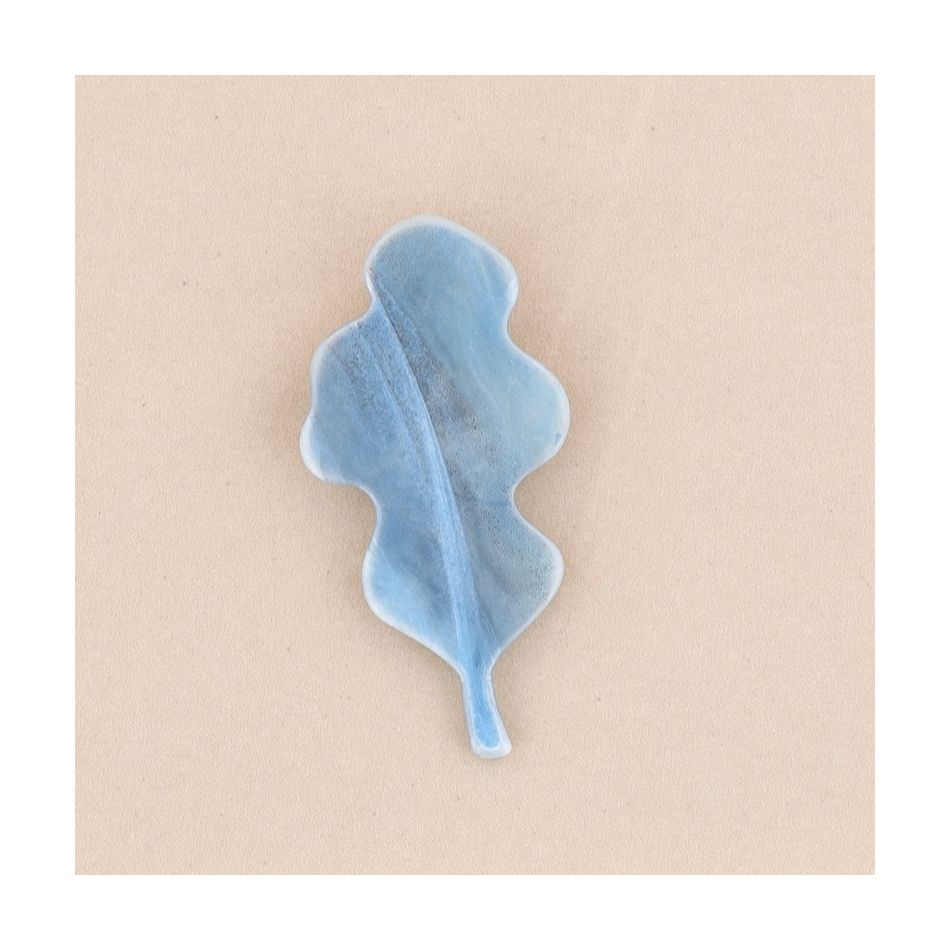 BROCHE HOJA RESINA