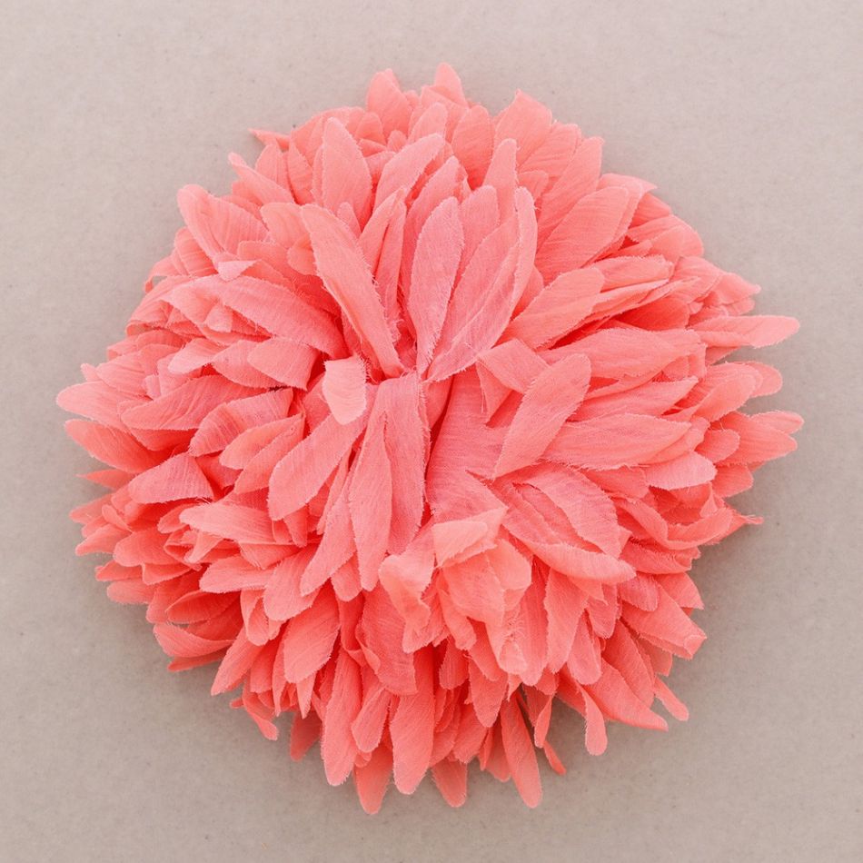 BROCHE FLOR TELA 17CM
