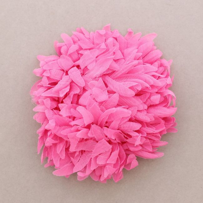 BROCHE FLOR TELA 17CM