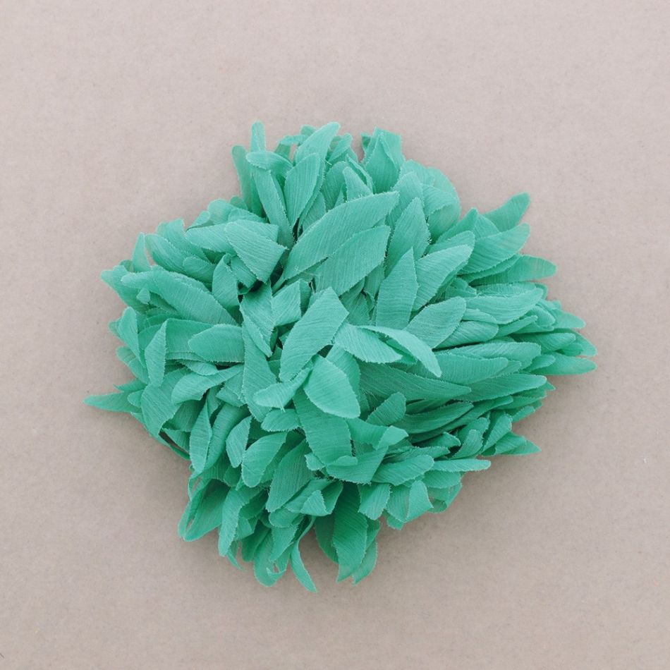FABRIC FLOWER BROOCH 15.5CM