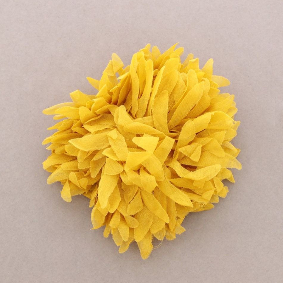 FABRIC FLOWER BROOCH 15.5CM