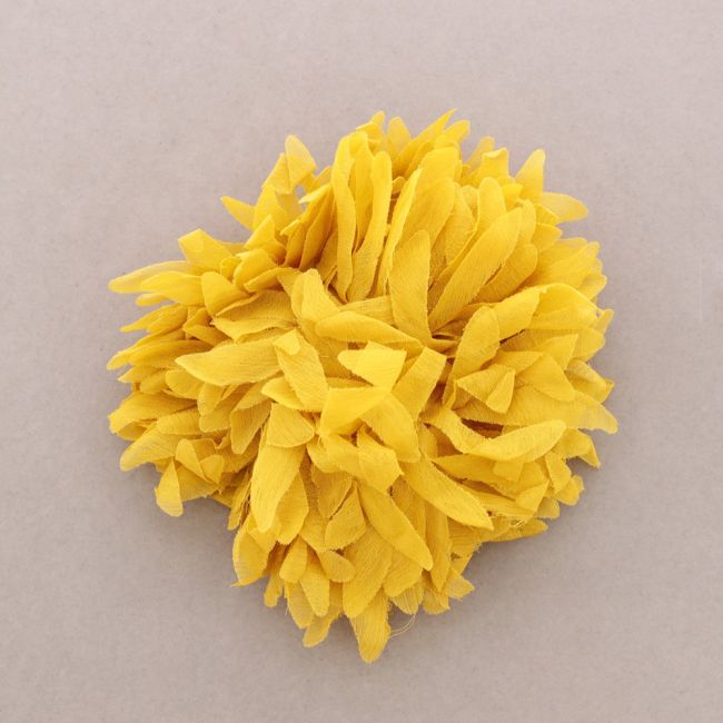 FABRIC FLOWER BROOCH 15.5CM