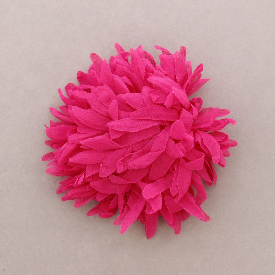 FABRIC FLOWER BROOCH 15.5CM