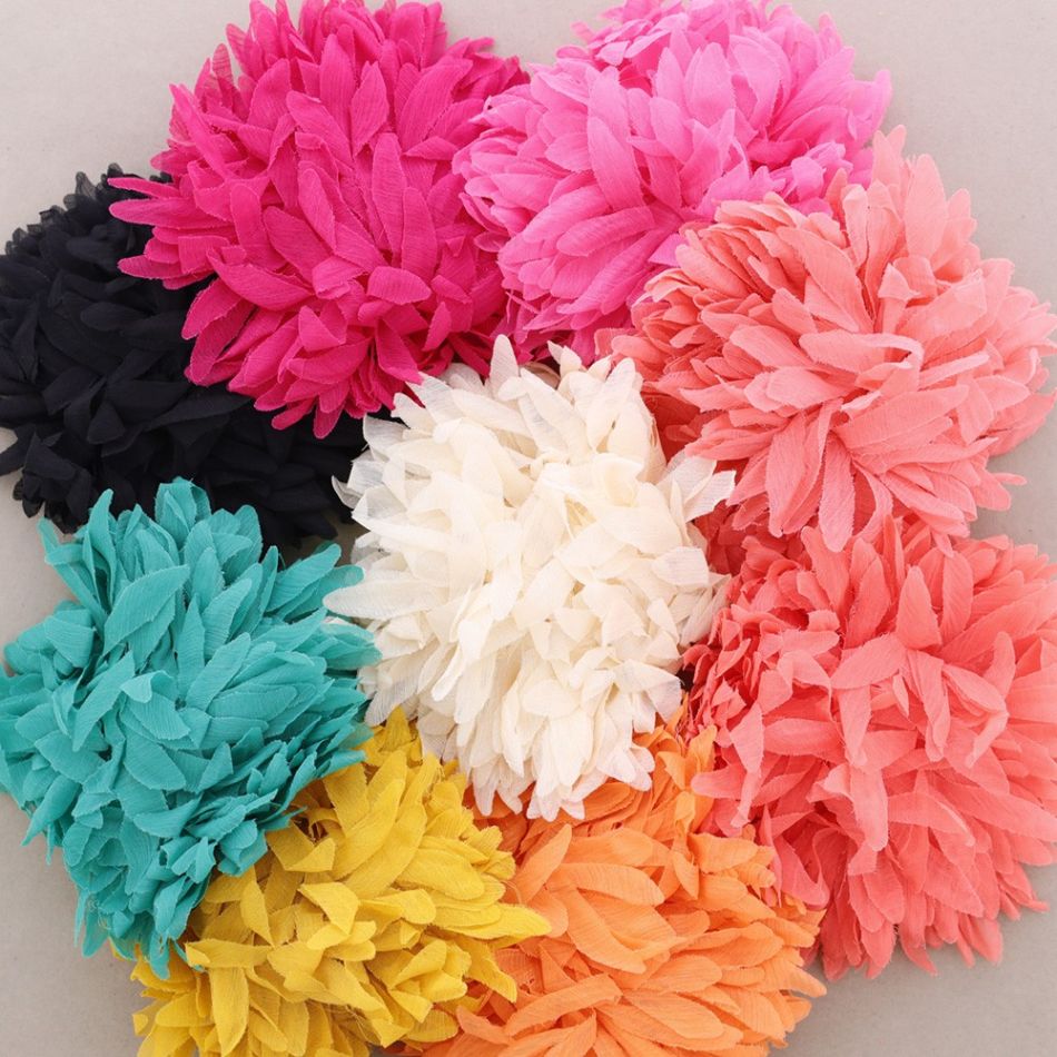 BROCHE FLOR TELA 15.5CM