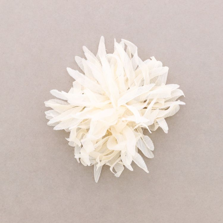 STRAPS FLOWER BROOCH 14CM