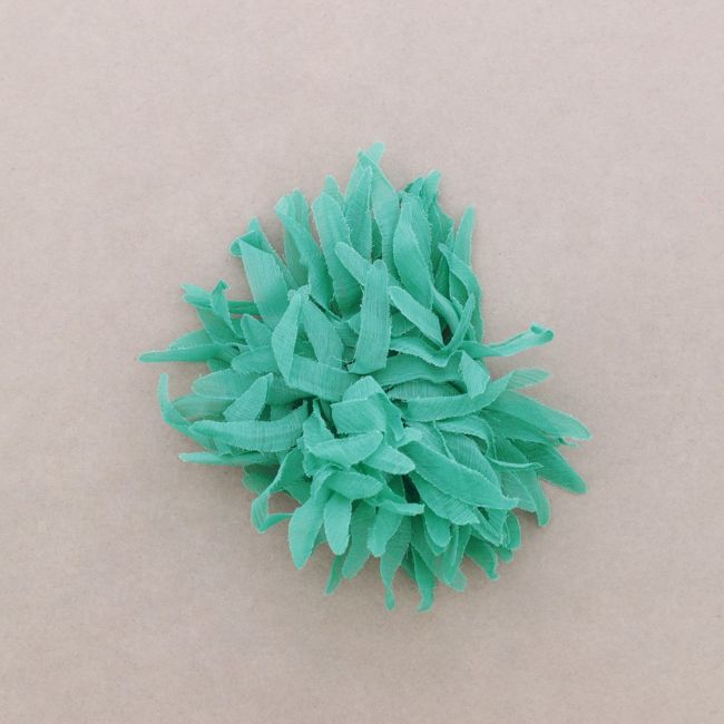 STRAPS FLOWER BROOCH 14CM
