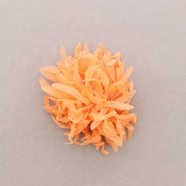 STRAPS FLOWER BROOCH 14CM